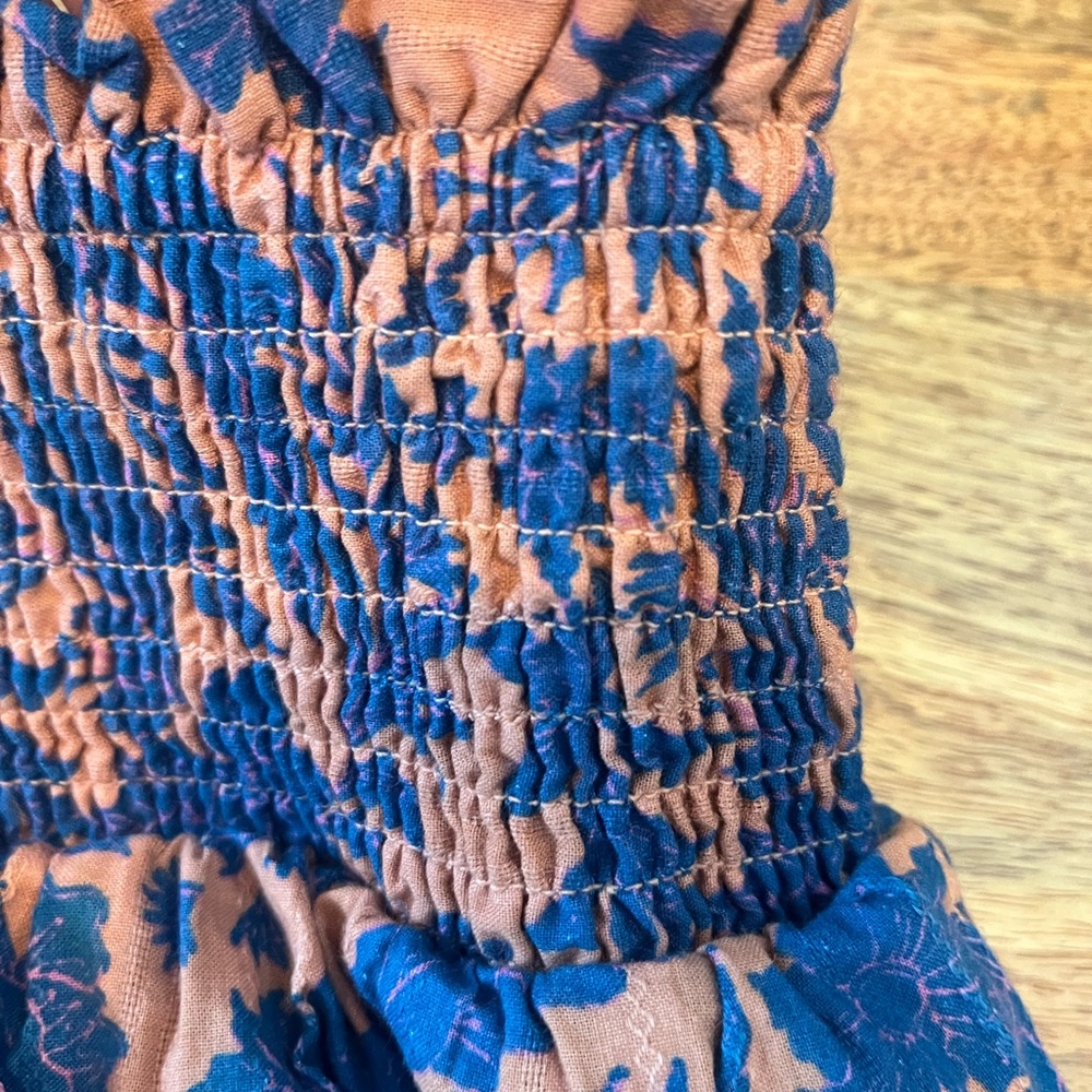 Universal Thread Goods Co. Salmon and Blue Mini Skirt - Picture 2 of 6